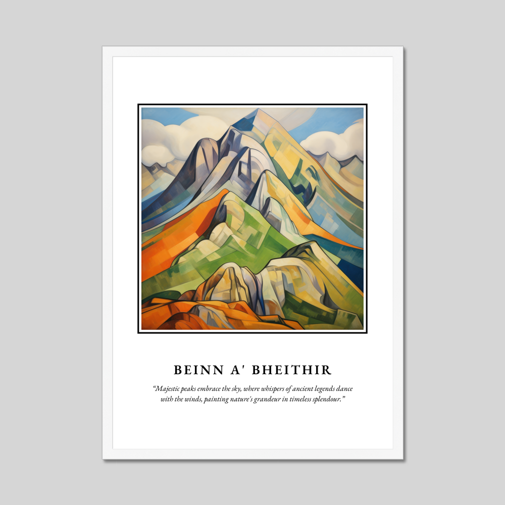 Poster in a white frame