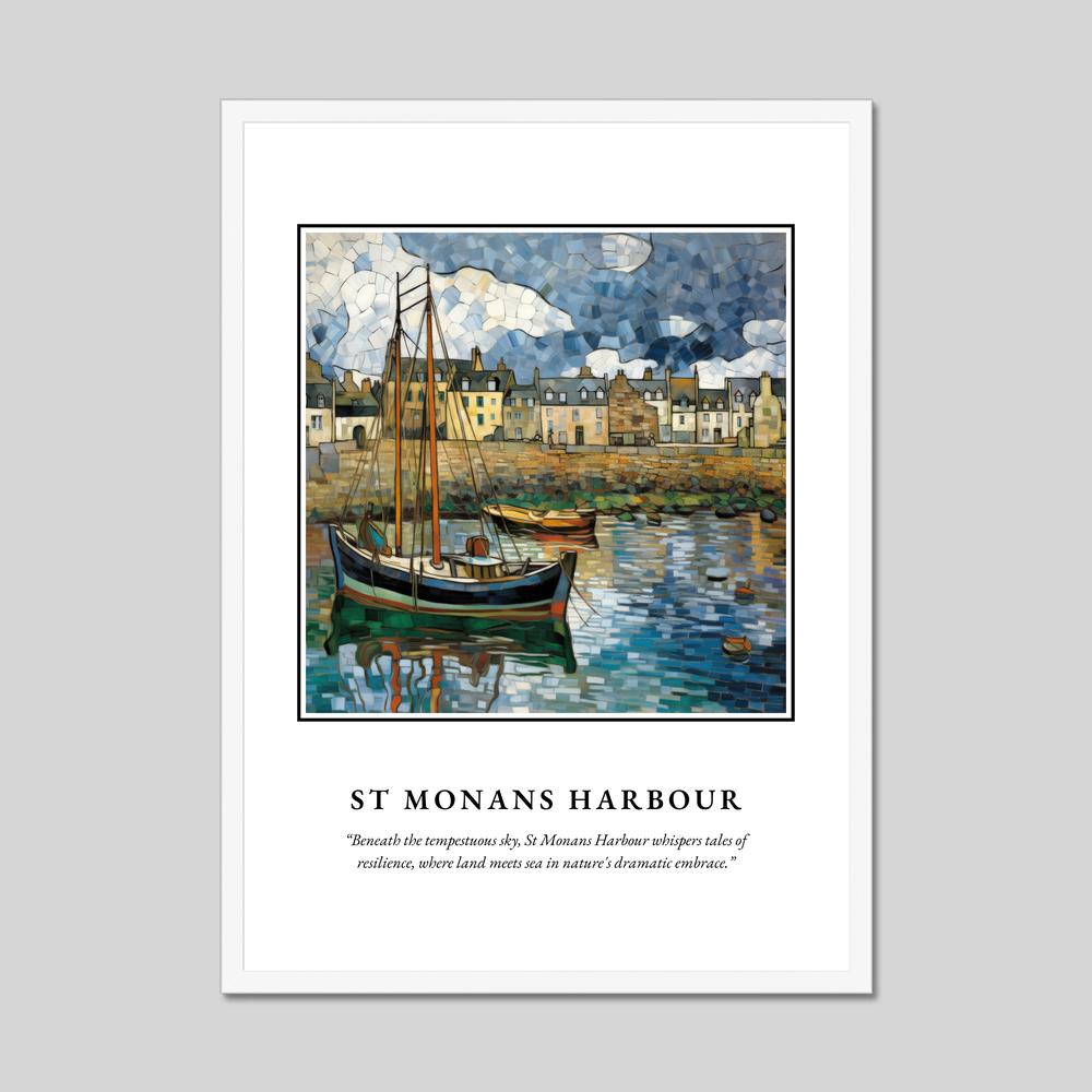 Poster in a white frame