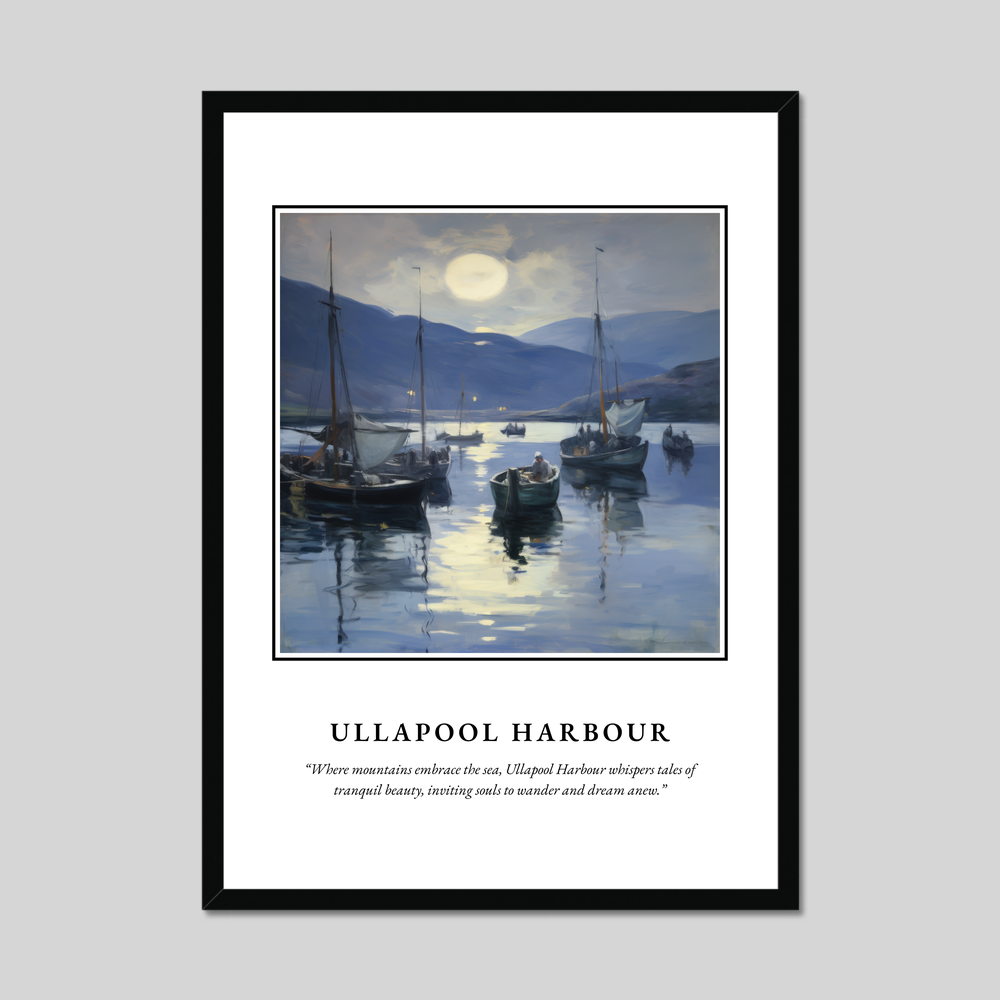 Poster in a black frame