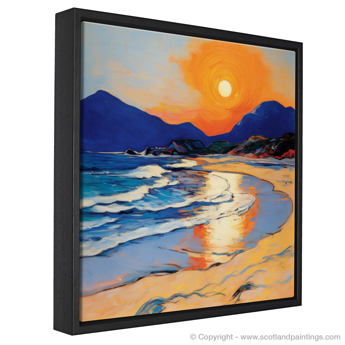 Scarista Beach at Dusk: A Fauvist Embrace