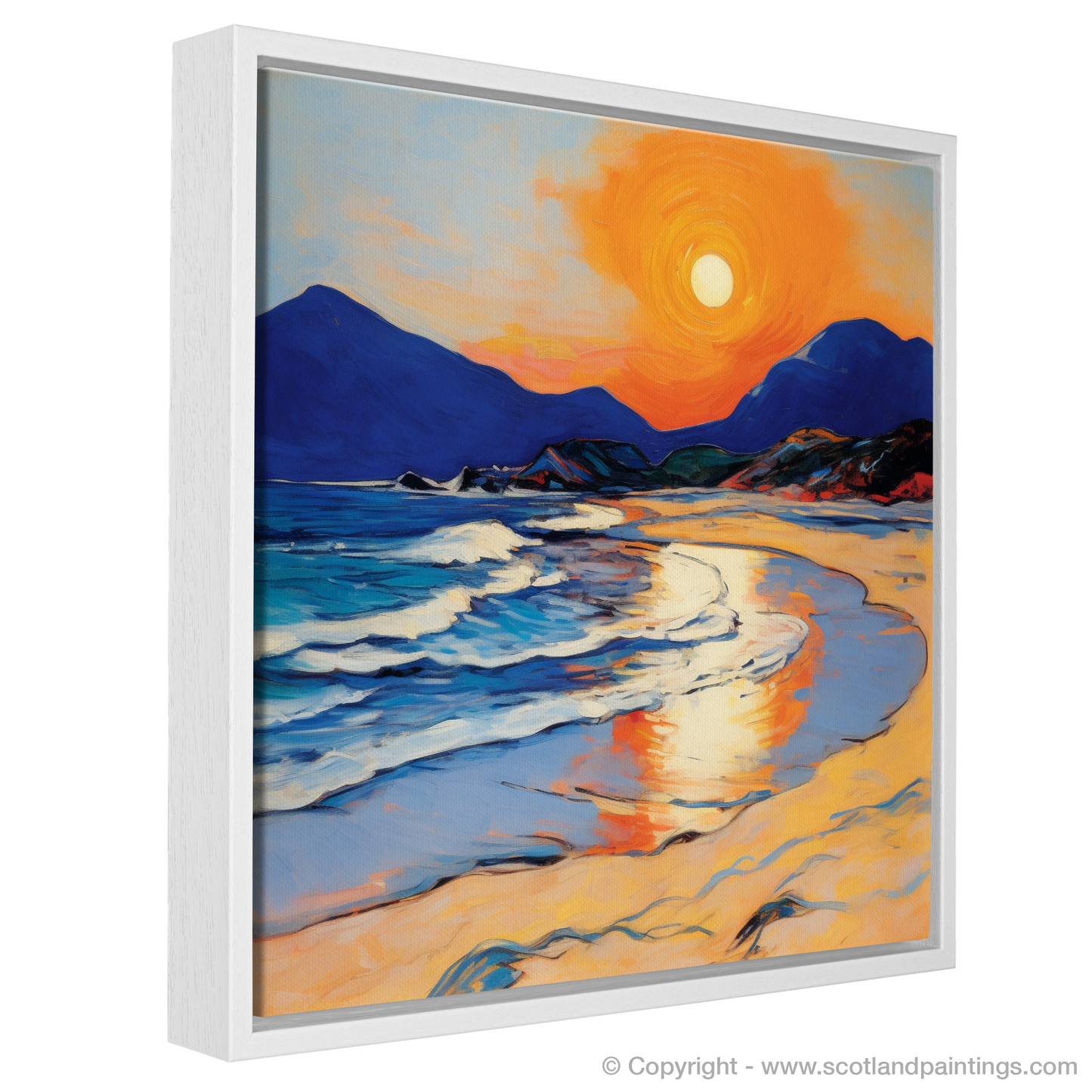 Scarista Beach at Dusk: A Fauvist Embrace
