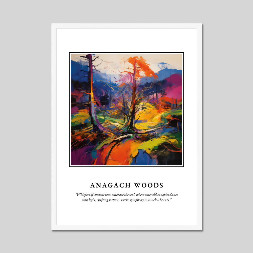 Poster in a white frame