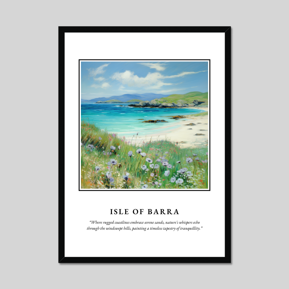 Poster in a black frame