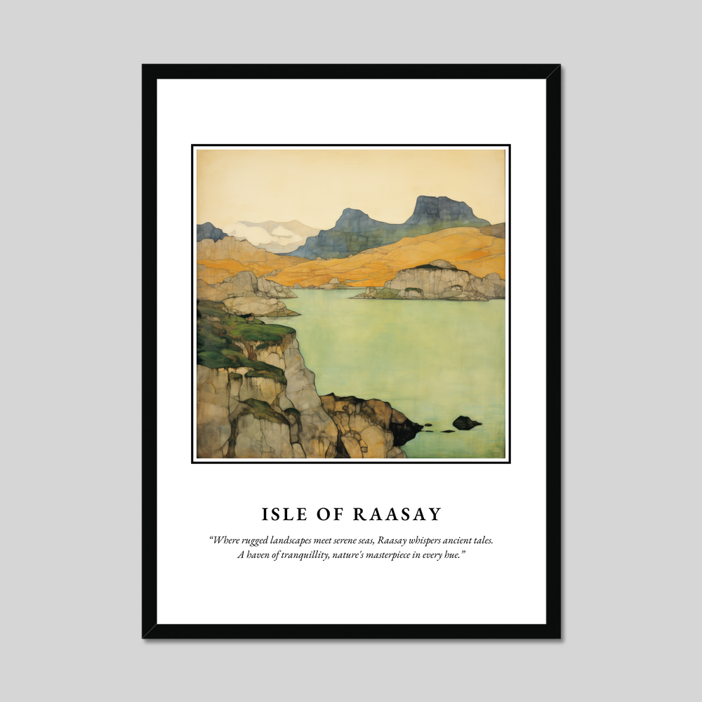 Poster in a black frame