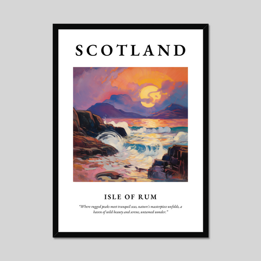 Poster of Isle of Rum, Scotland.