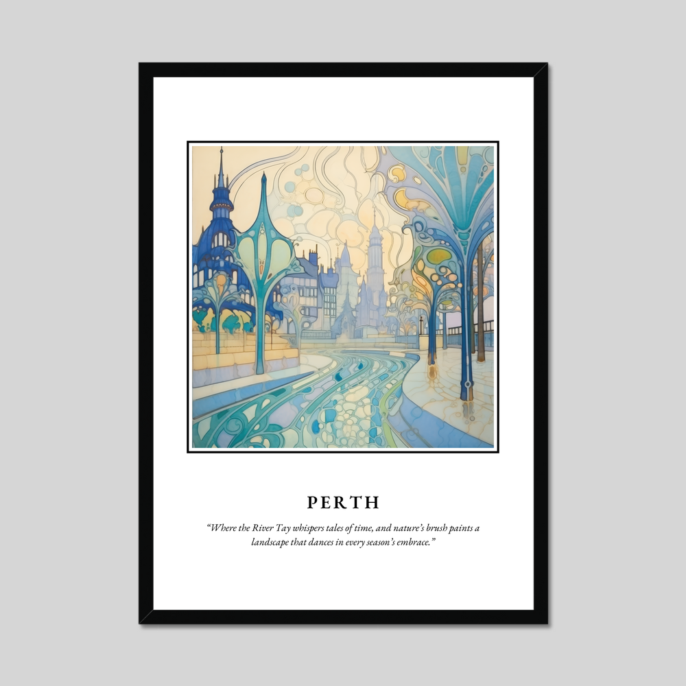 Poster in a black frame