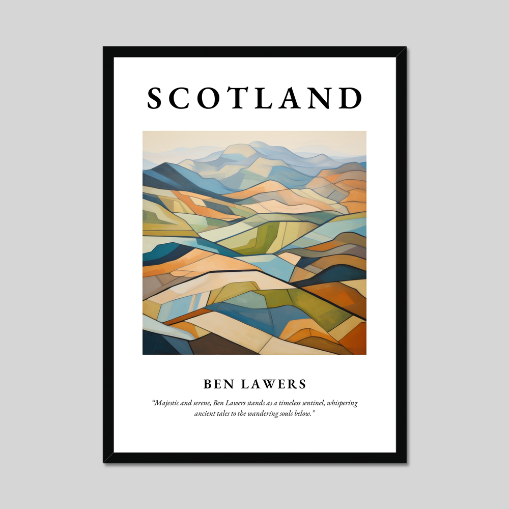 Poster of Ben Lawers, Scotland.