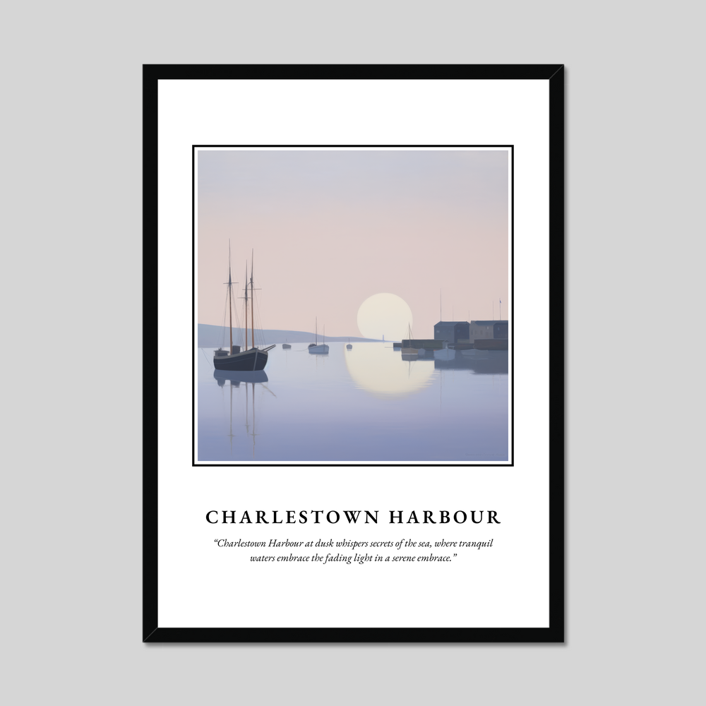 Poster in a black frame