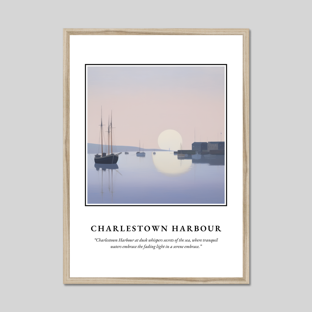 Poster in a natural frame