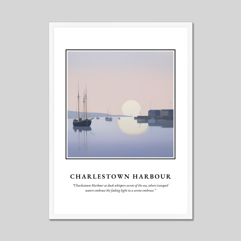 Poster in a white frame