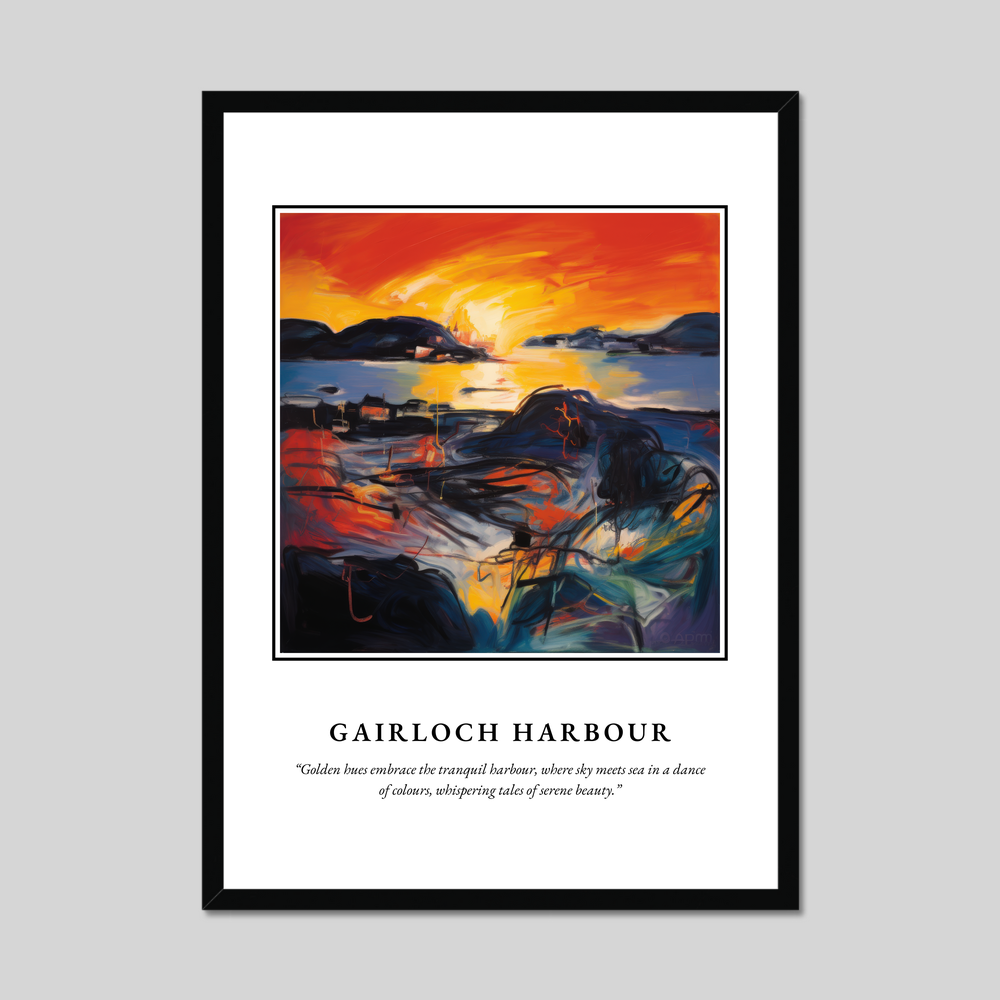 Poster in a black frame