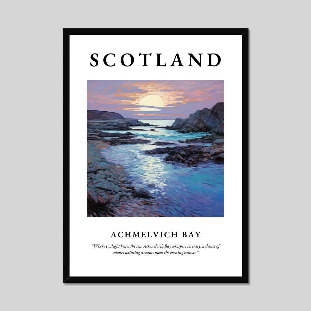Poster of Achmelvich Bay, Scotland.