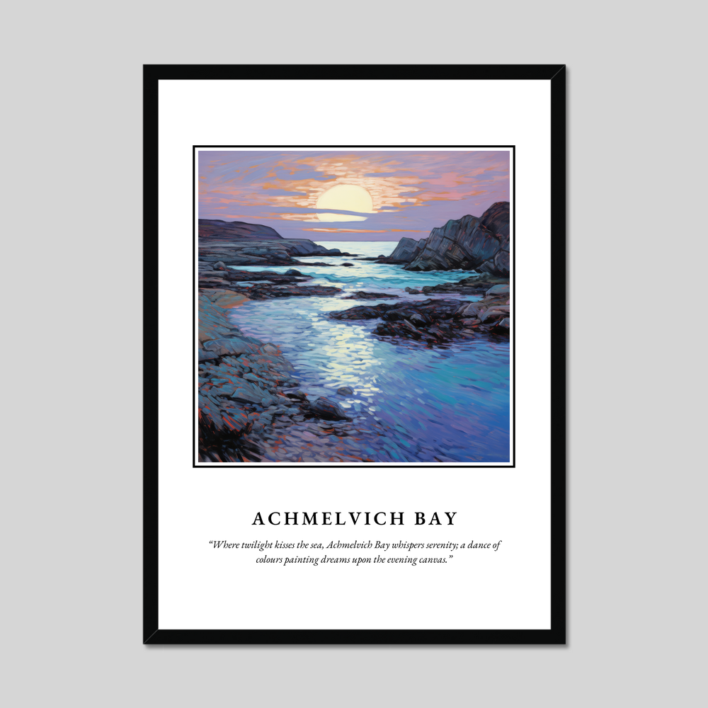 Poster in a black frame