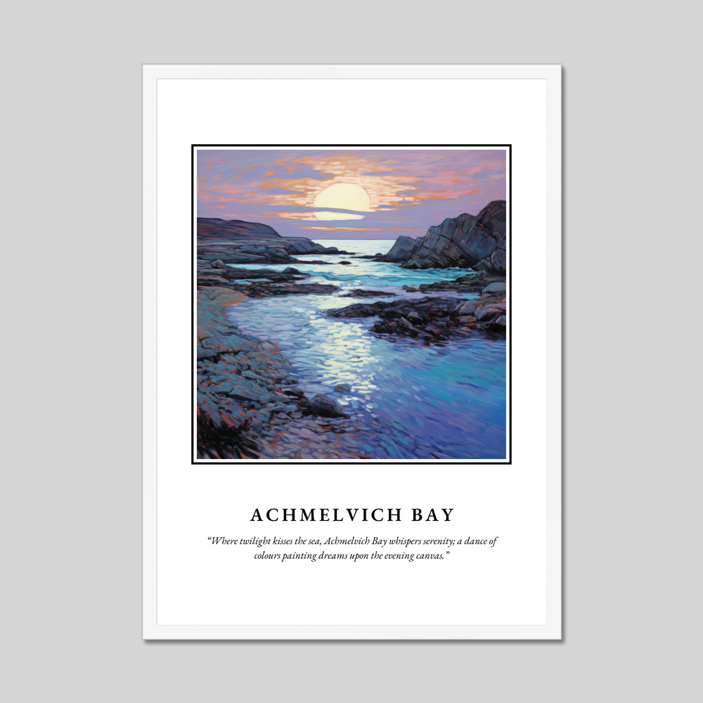 Poster in a white frame