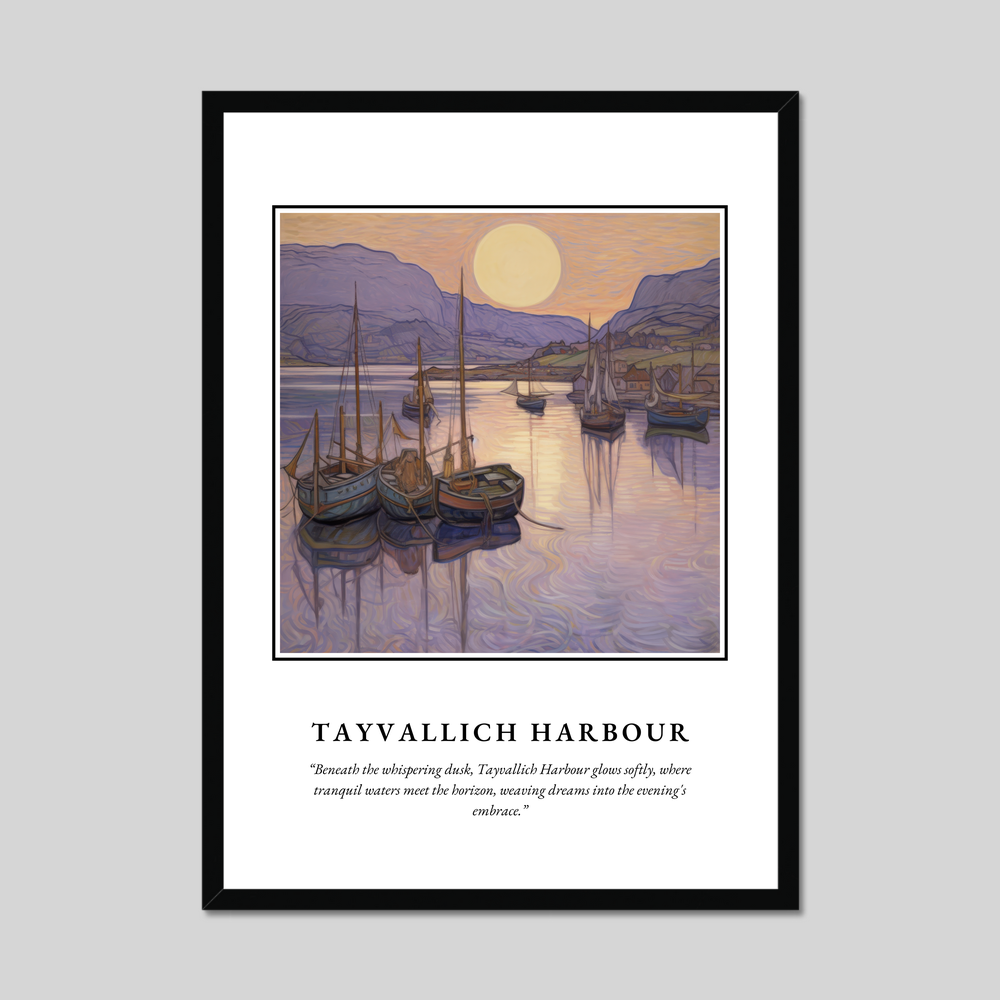 Poster in a black frame