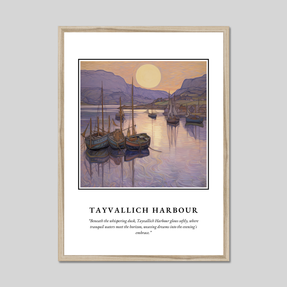 Poster in a natural frame