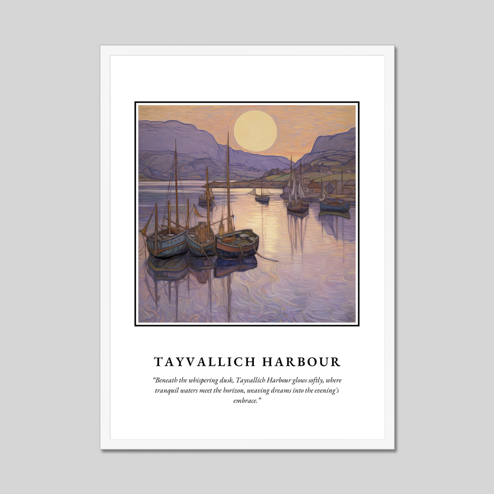 Poster in a white frame