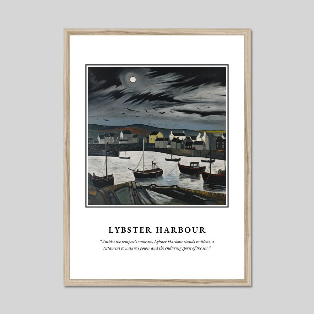 Poster in a natural frame