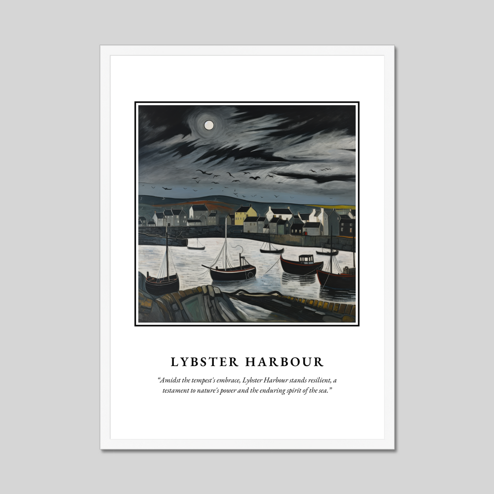 Poster in a white frame