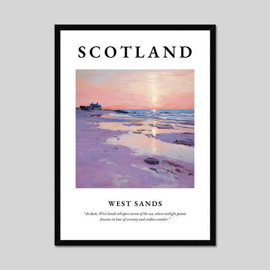 Poster of West Sands, Scotland.