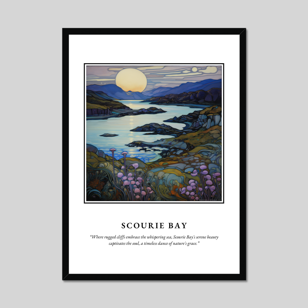 Poster in a black frame