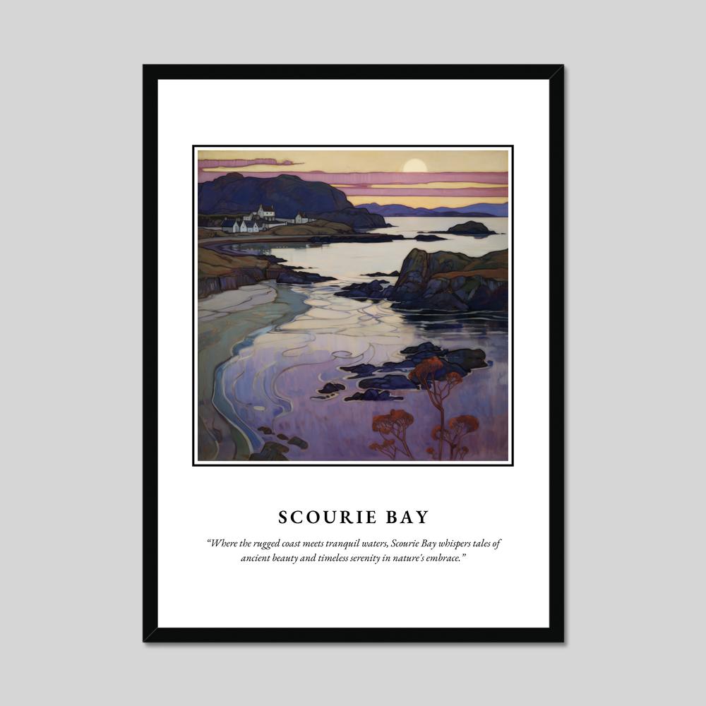 Poster in a black frame