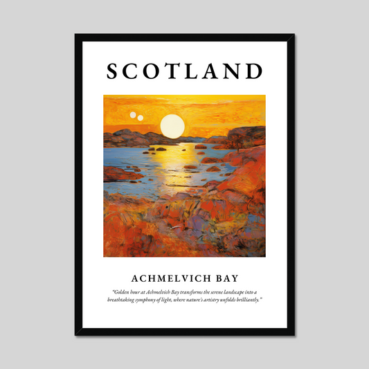 Poster of Achmelvich Bay, Scotland.