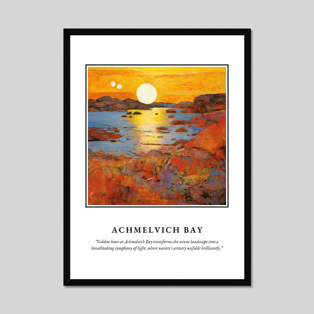 Poster in a black frame