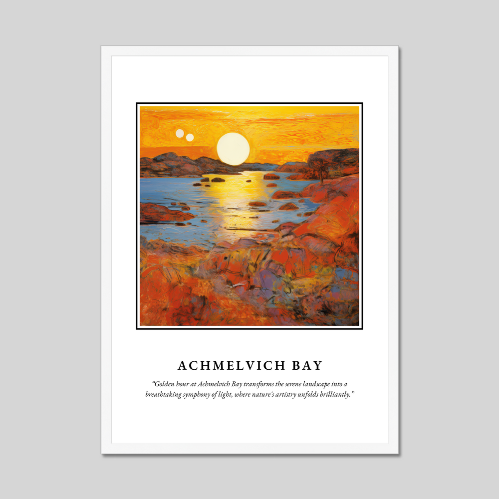 Poster in a white frame