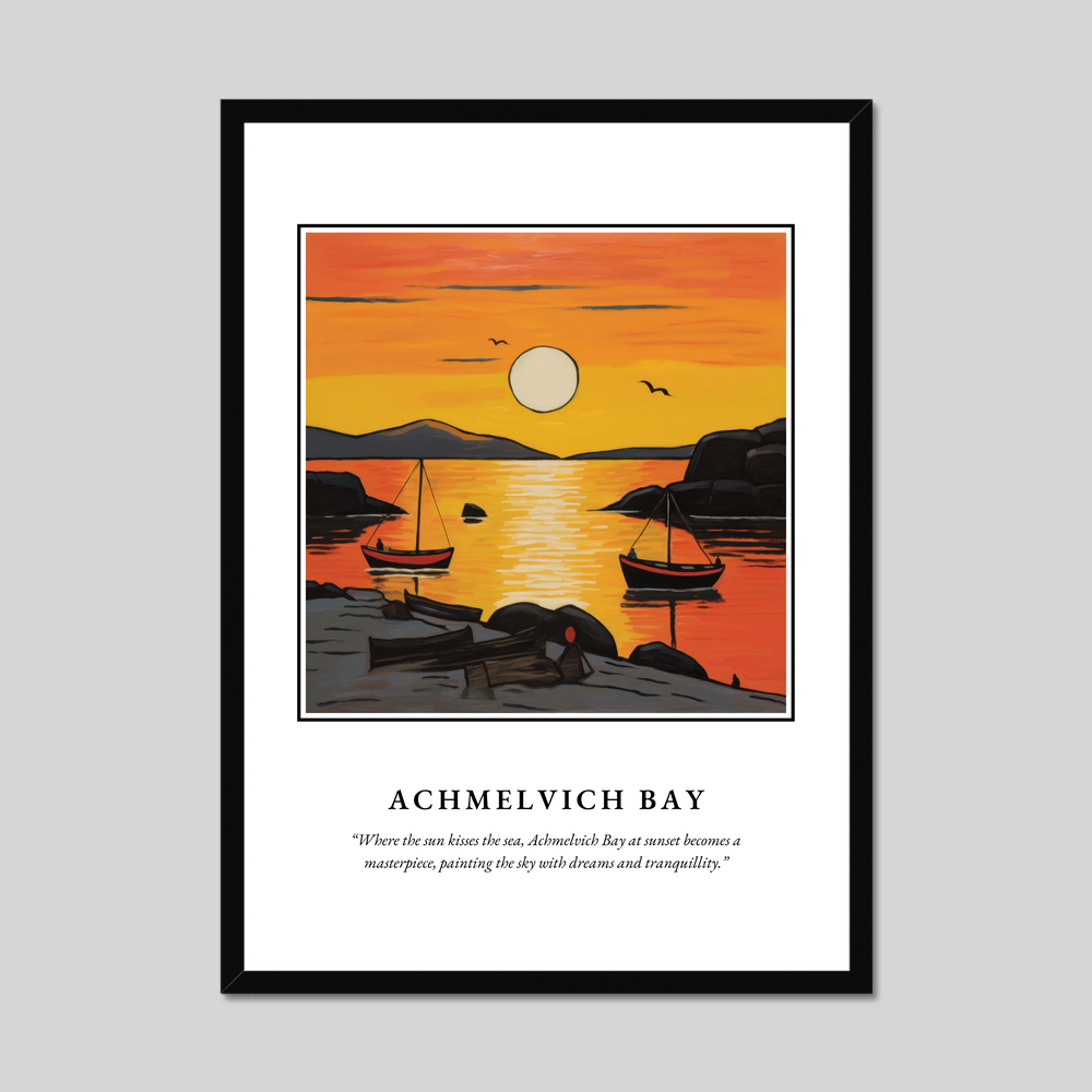 Poster in a black frame