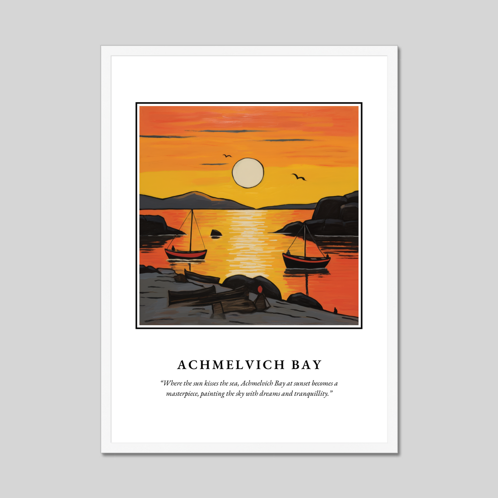 Poster in a white frame