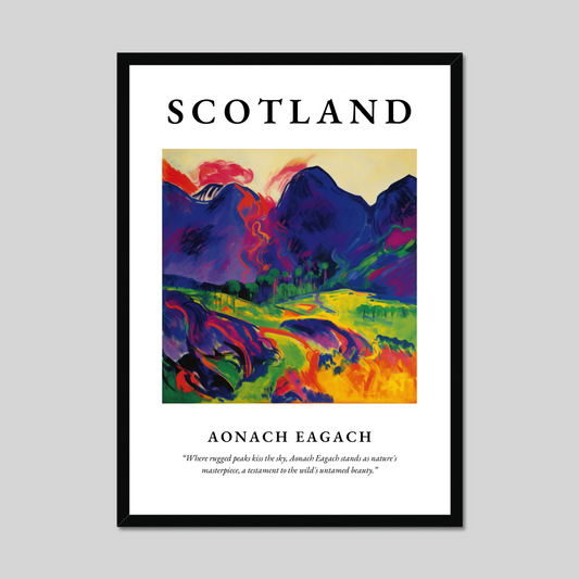 Poster of Aonach Eagach, Scotland.