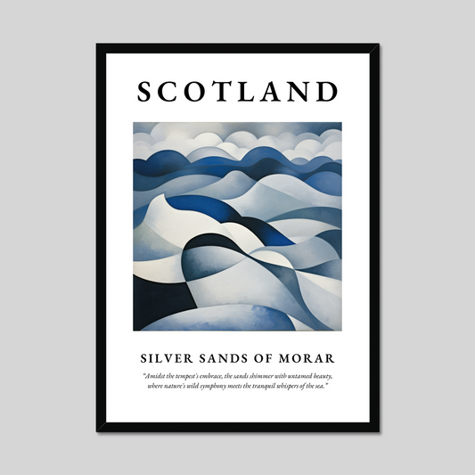 Poster of Silver Sands of Morar, Scotland.