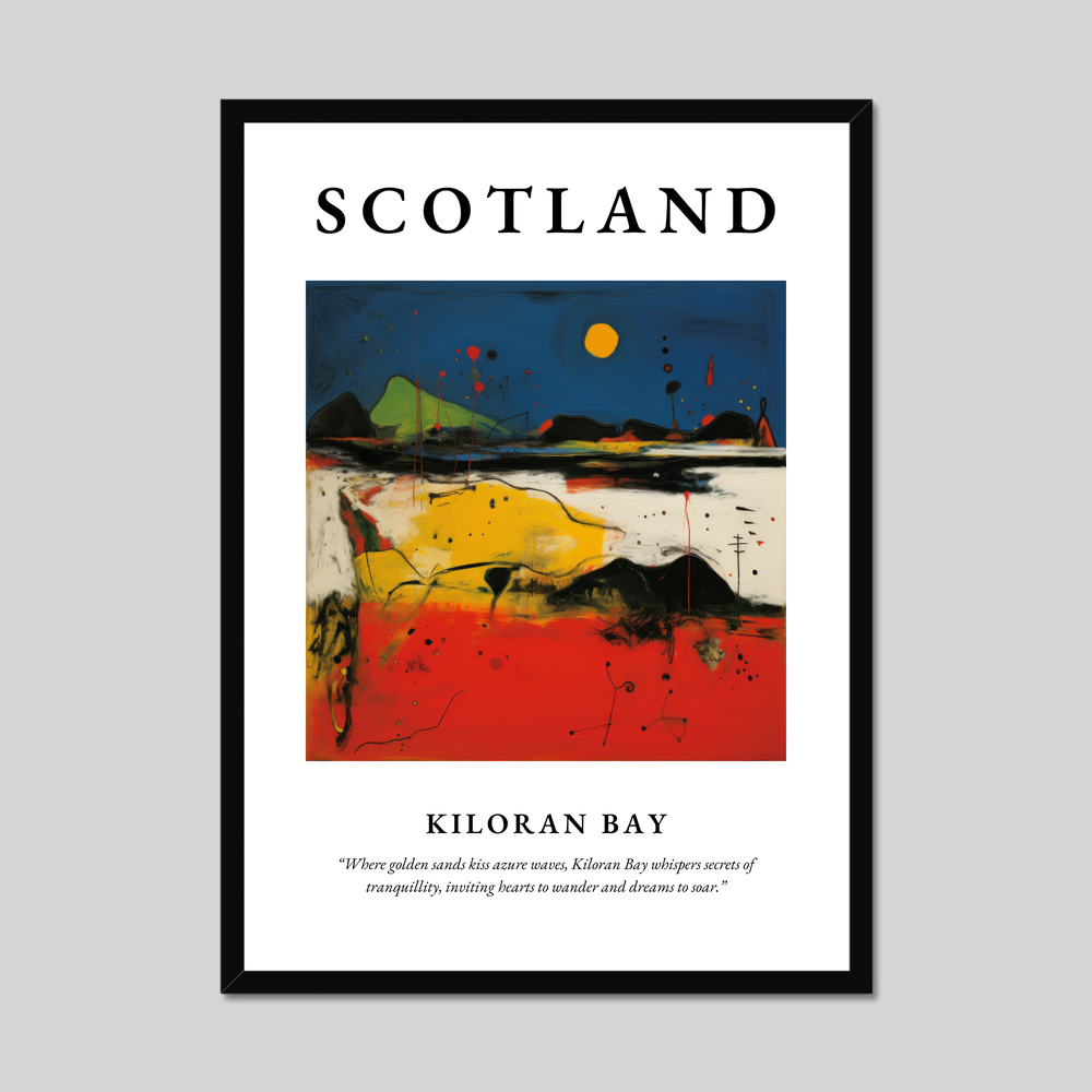 Poster of Kiloran Bay, Scotland.