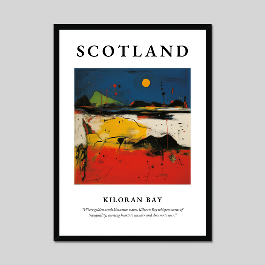 Poster of Kiloran Bay, Scotland.