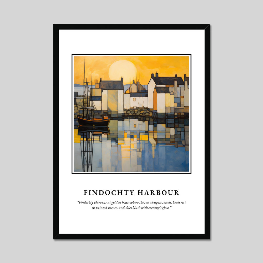 Poster in a black frame