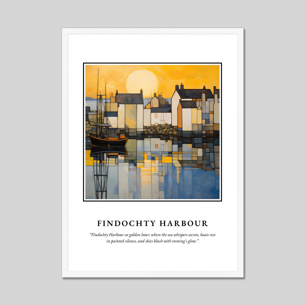 Poster in a white frame