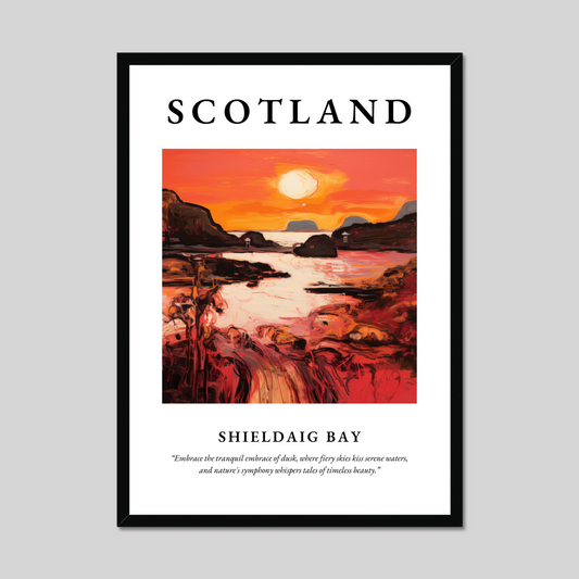 Poster of Shieldaig Bay, Scotland.