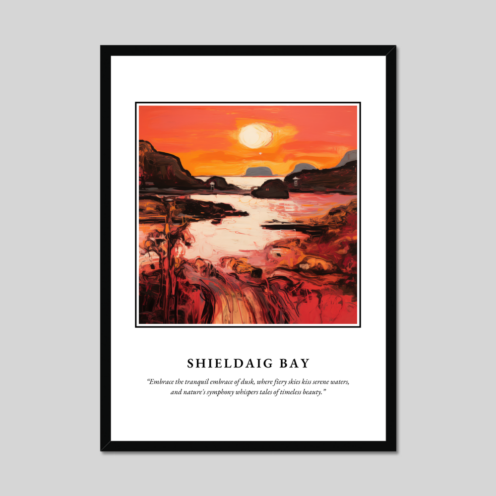 Poster in a black frame