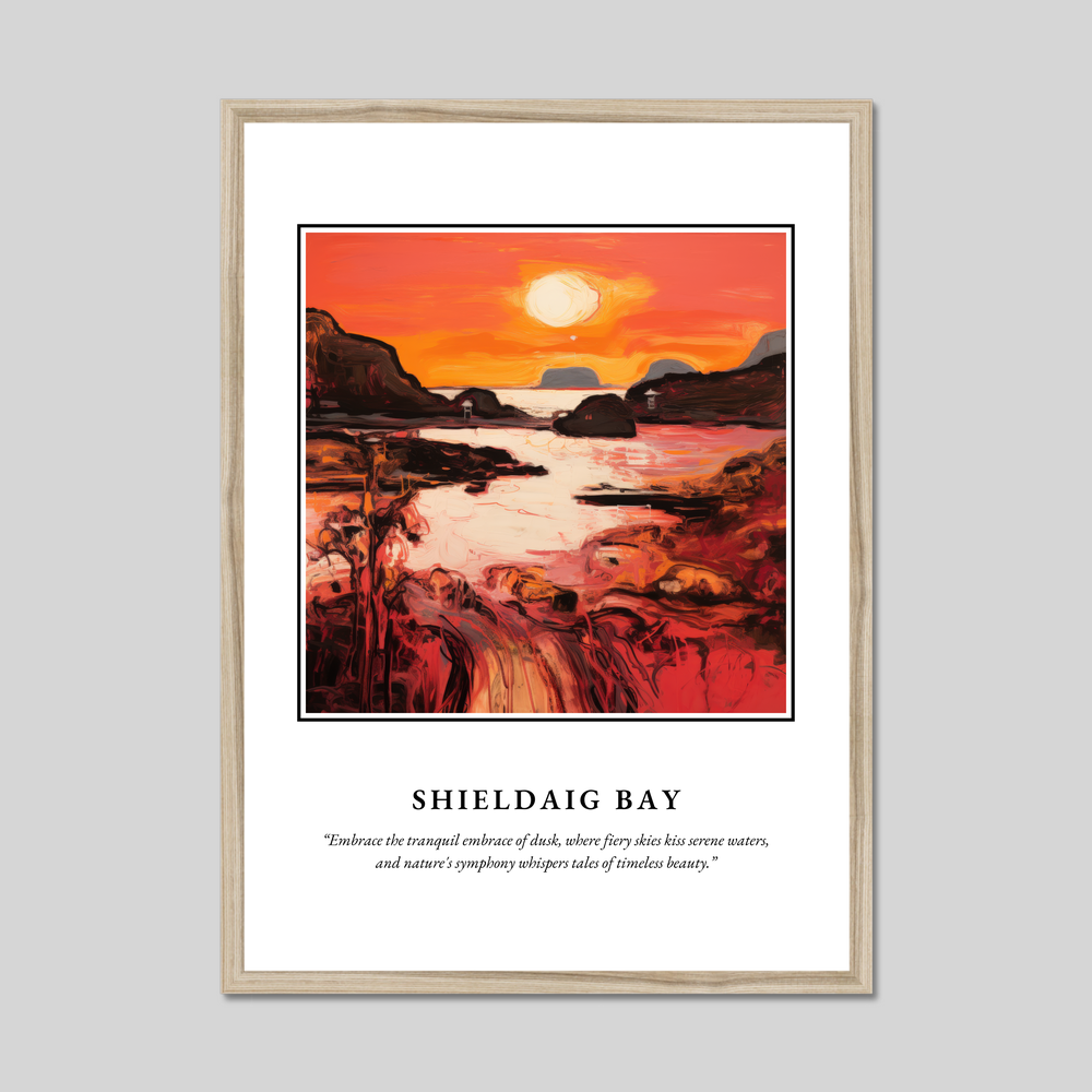 Poster in a natural frame