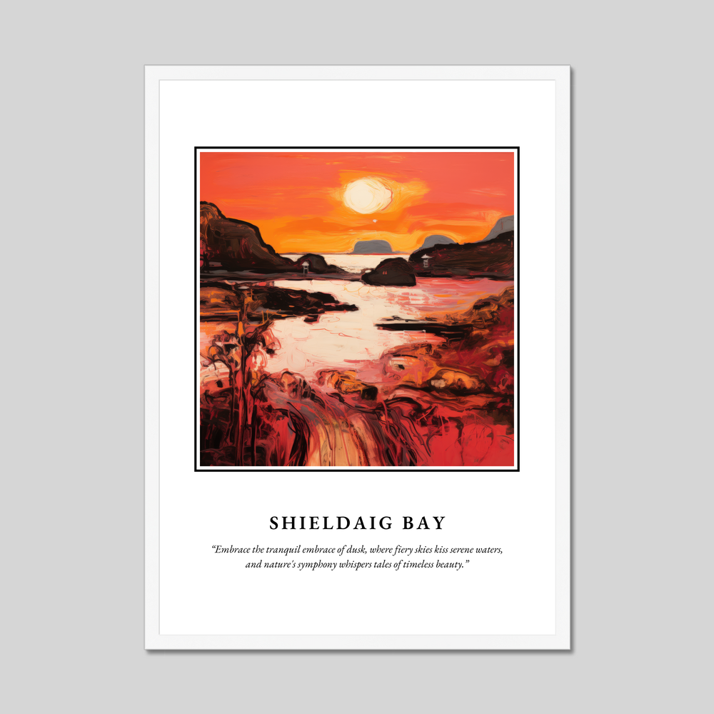 Poster in a white frame