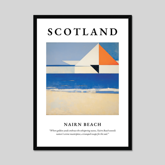 Poster of Nairn Beach, Scotland.