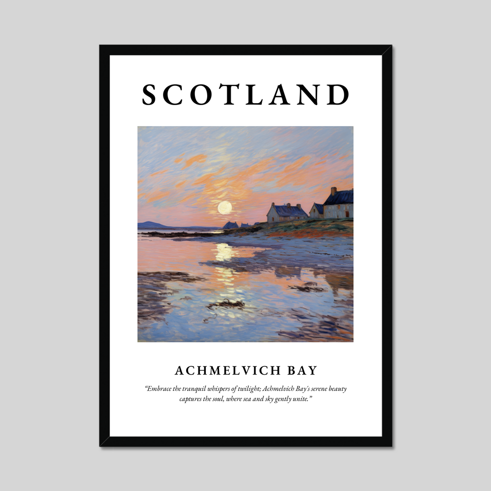 Poster of Achmelvich Bay, Scotland.