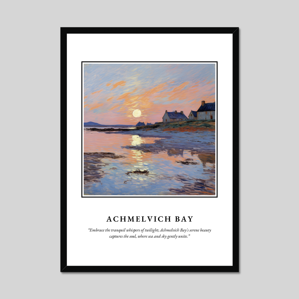 Poster in a black frame