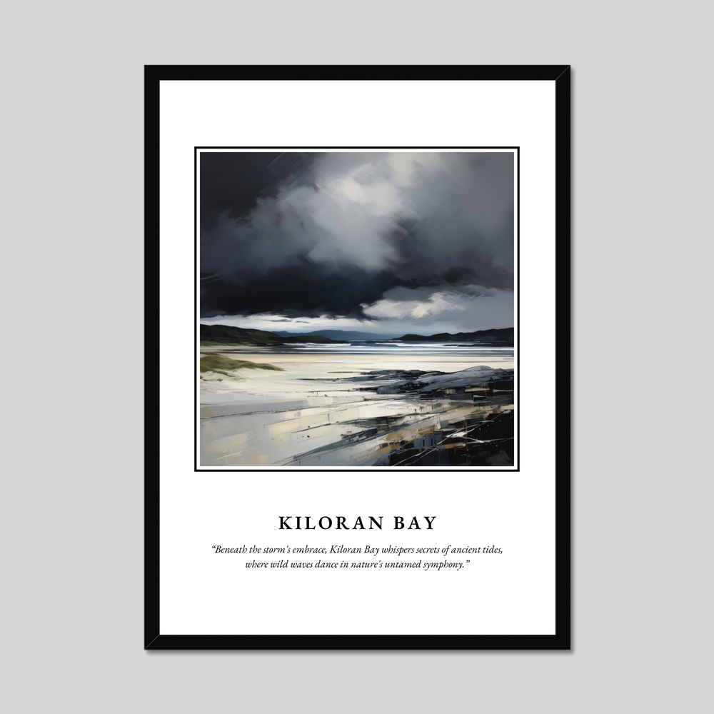 Poster in a black frame