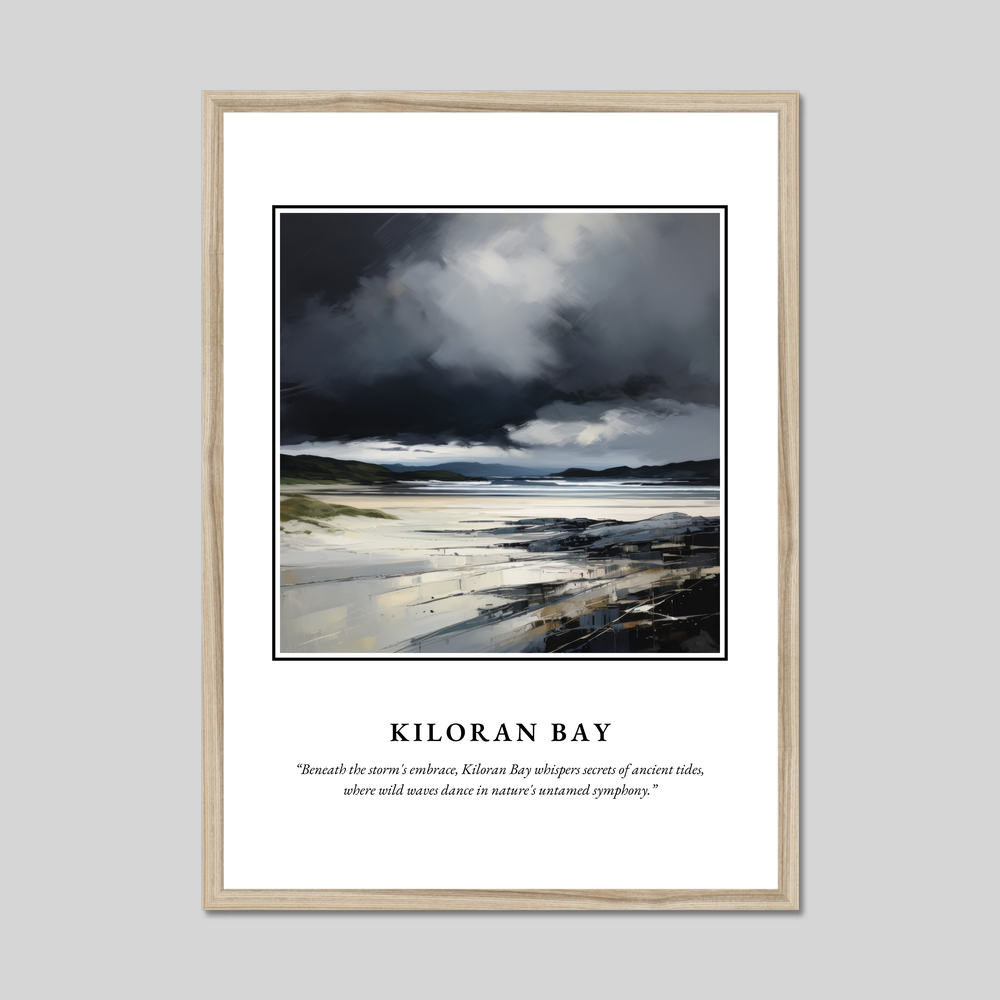 Poster in a natural frame