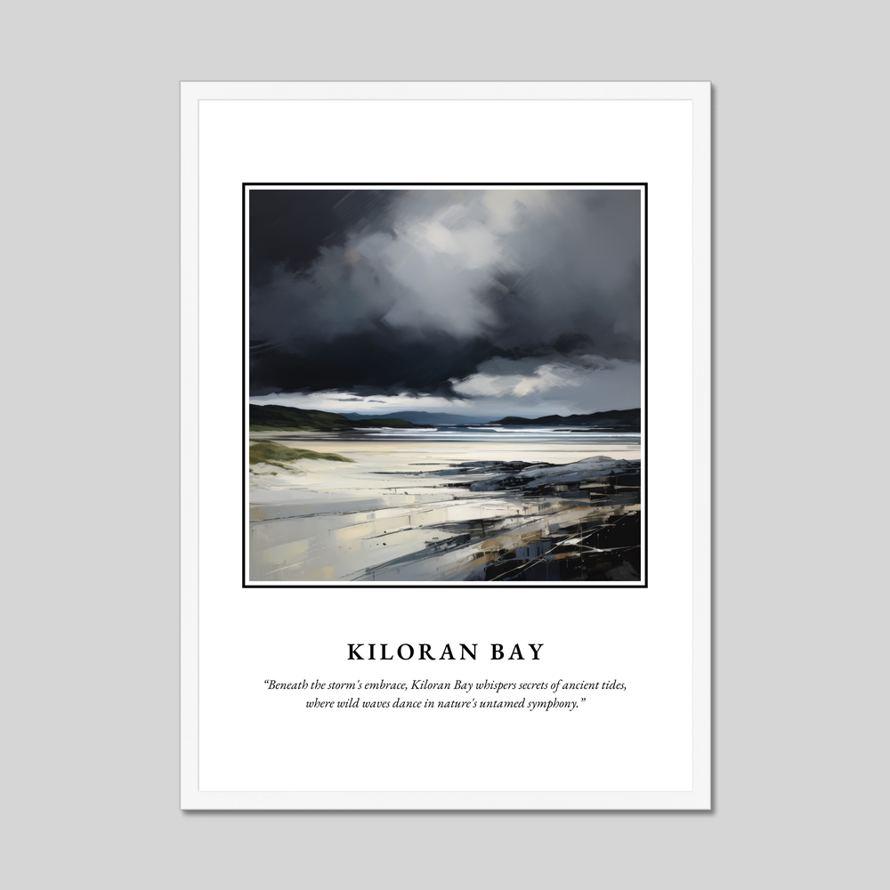 Poster in a white frame