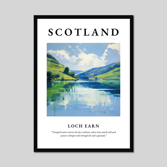 Poster of Loch Earn, Scotland.