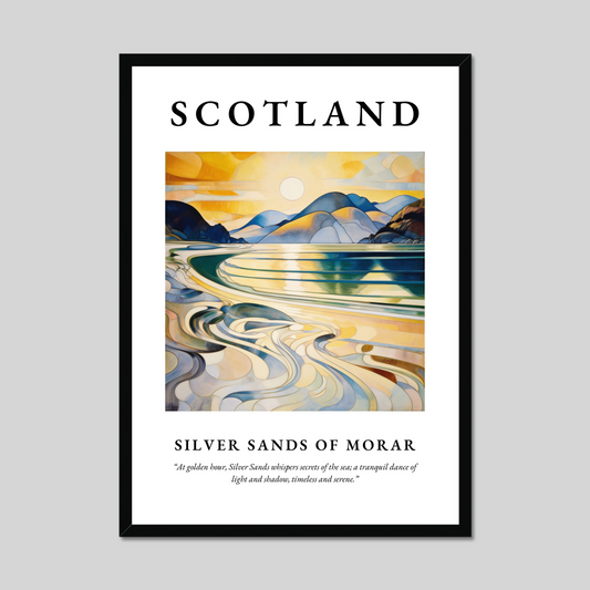 Poster of Silver Sands of Morar, Scotland.