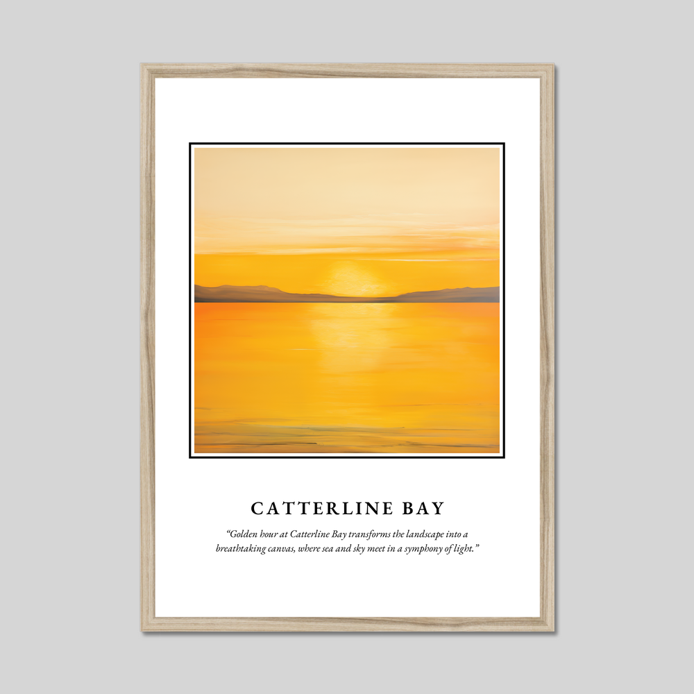 Poster in a natural frame